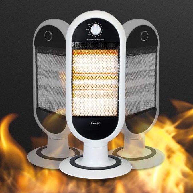 할로겐 히터 가정용 난방 기구 초절전 다리히터 책상난로