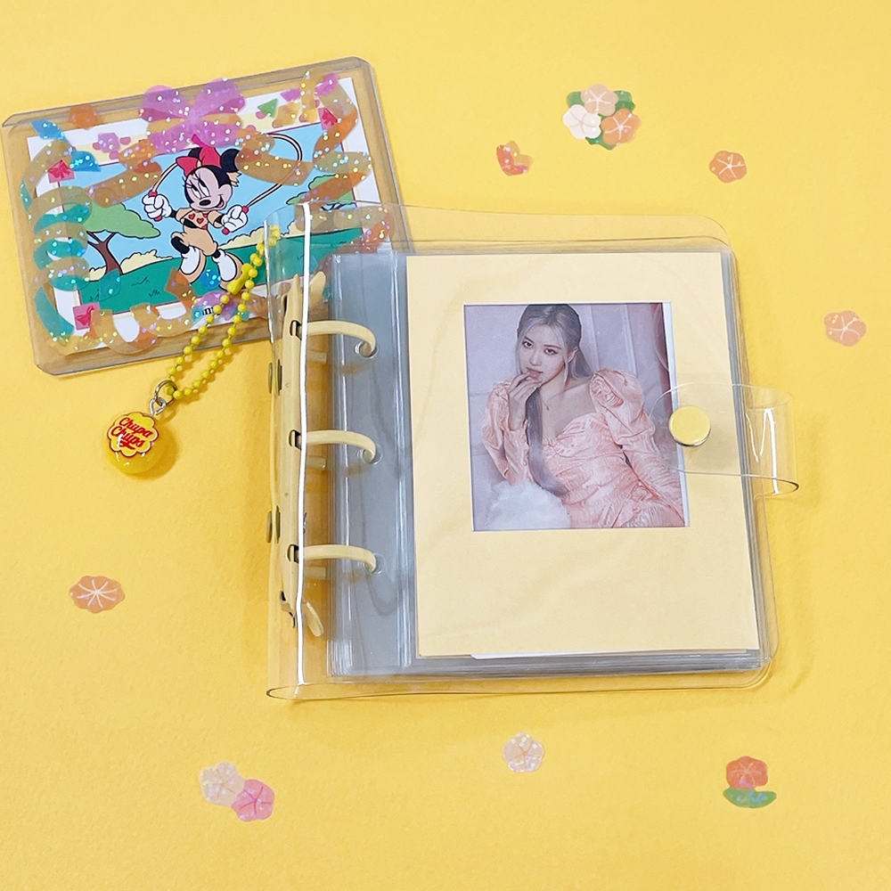 다니샵 3공 탑로더 포카바인더  글리터 똑딱이 PVC 포토카드 앨범 속지 포함 - 상세 이미지 4