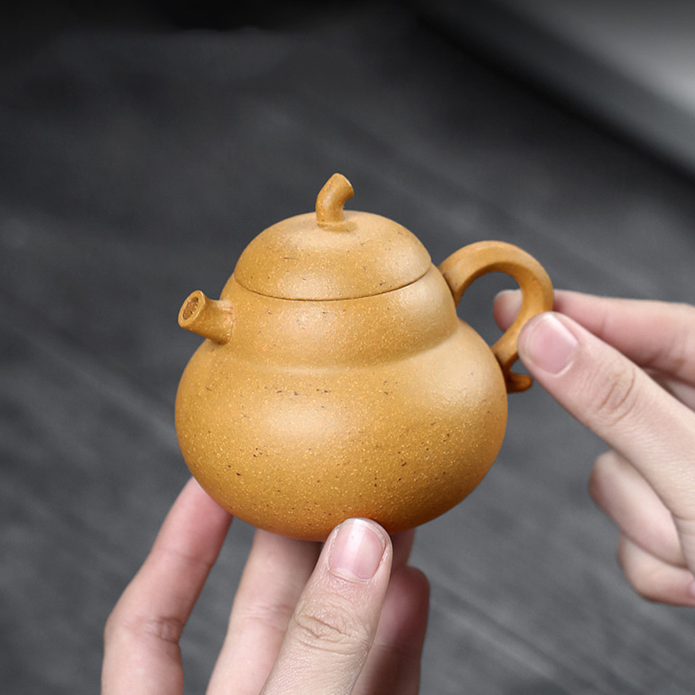 [자사호]더큰솔 황금단니 호로호 이싱원광 자사호 보이차다기 다관 다완 수란진작가150ml