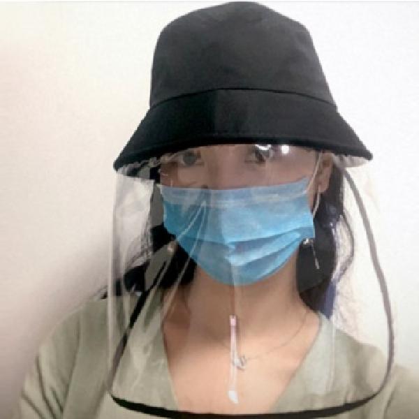 비말 차단 벙거지 코로나 모자 투명 가리개 방역 가림막 방지 - 상품 이미지