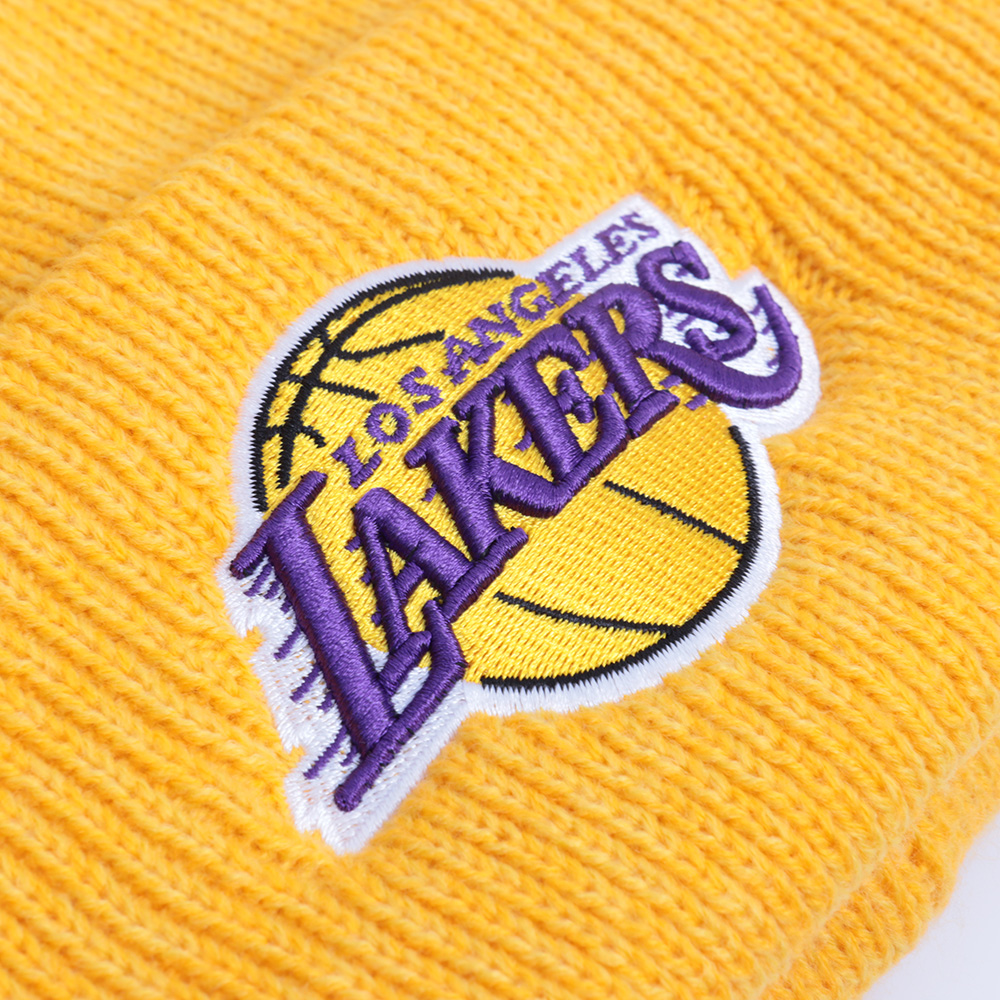 47브랜드 레이커스 로고 골지 비니