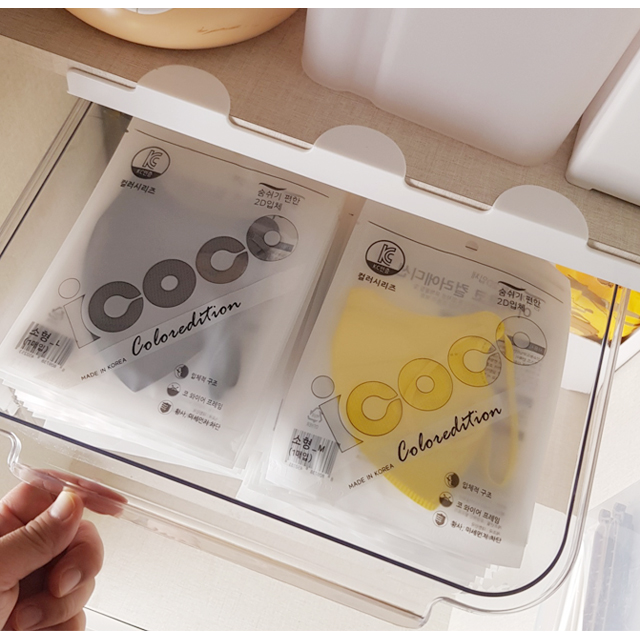 슬라이딩 투명 수납 박스 서랍장 정리 칸막이 옷장정리 정리함 속옷 책장 리빙박스