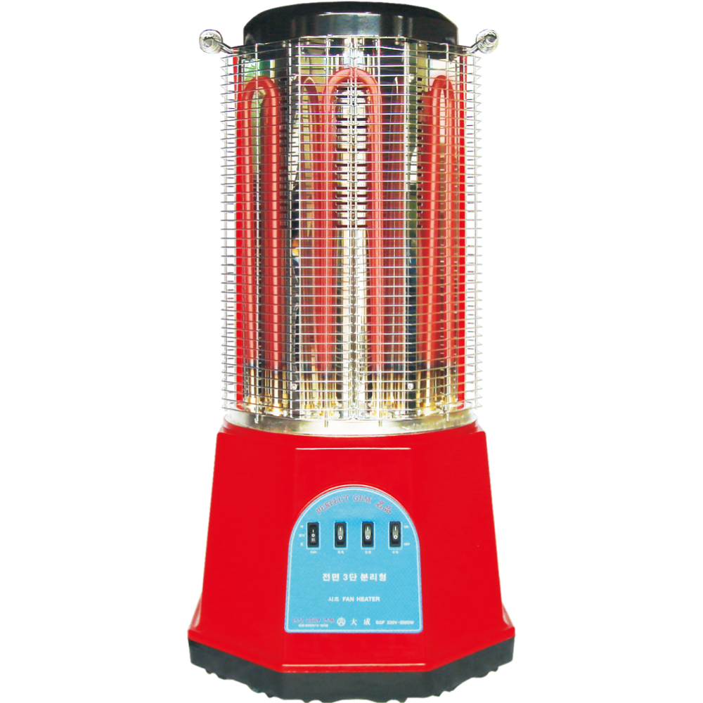 대성 전기난로 팔각FAN 전기히터 5KW 공장 현장 제품 이미지