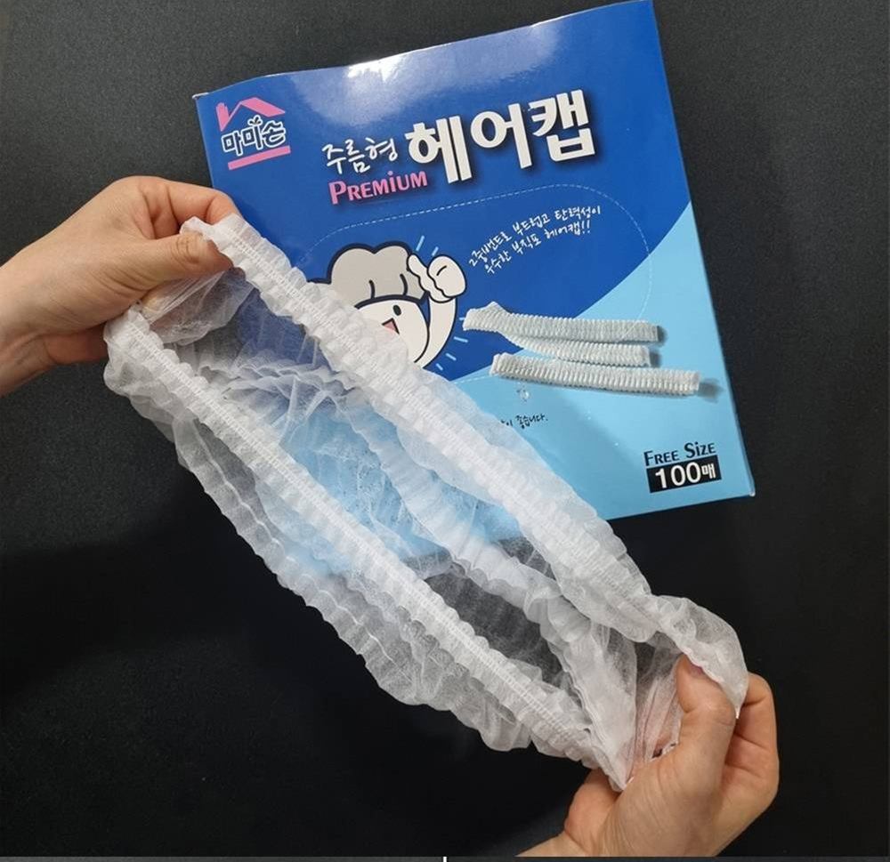 김장 헤어캡 김장봉투 봉지 준비물 용품 단체 대량 마을회관 행사 김치담그기 - 상세 이미지 2