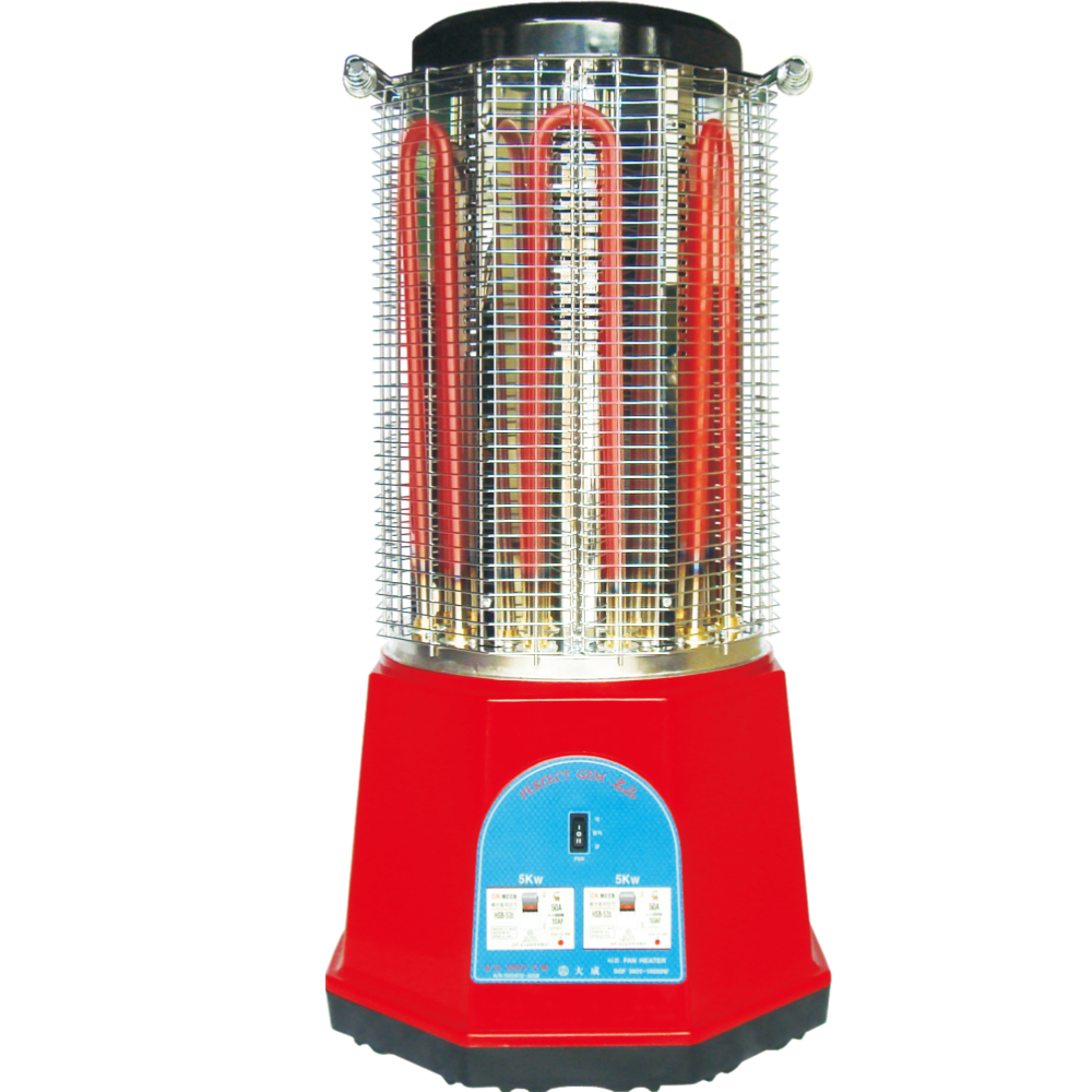 대성 전기난로 팔각FAN 전기히터 10KW 공장 현장 제품 이미지