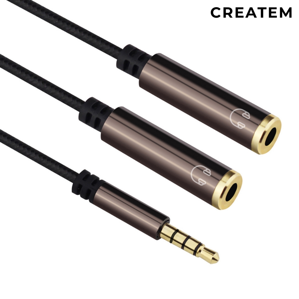 프리미엄 4극 이어폰 커플잭 - 이어폰 듀얼잭 더블잭 와이잭 분배기 이어폰두개연결