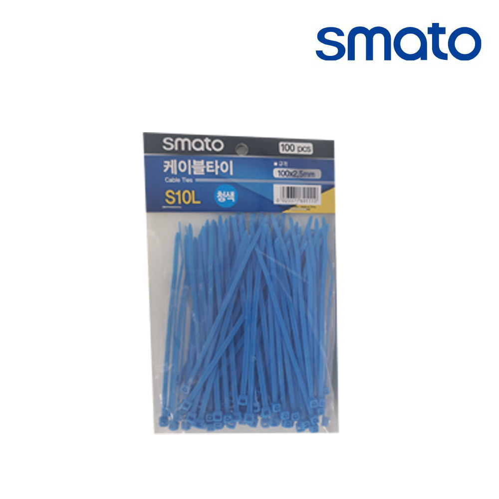 스마토 컬러 케이블타이 100mm 청색 112-5458 - 메인 이미지