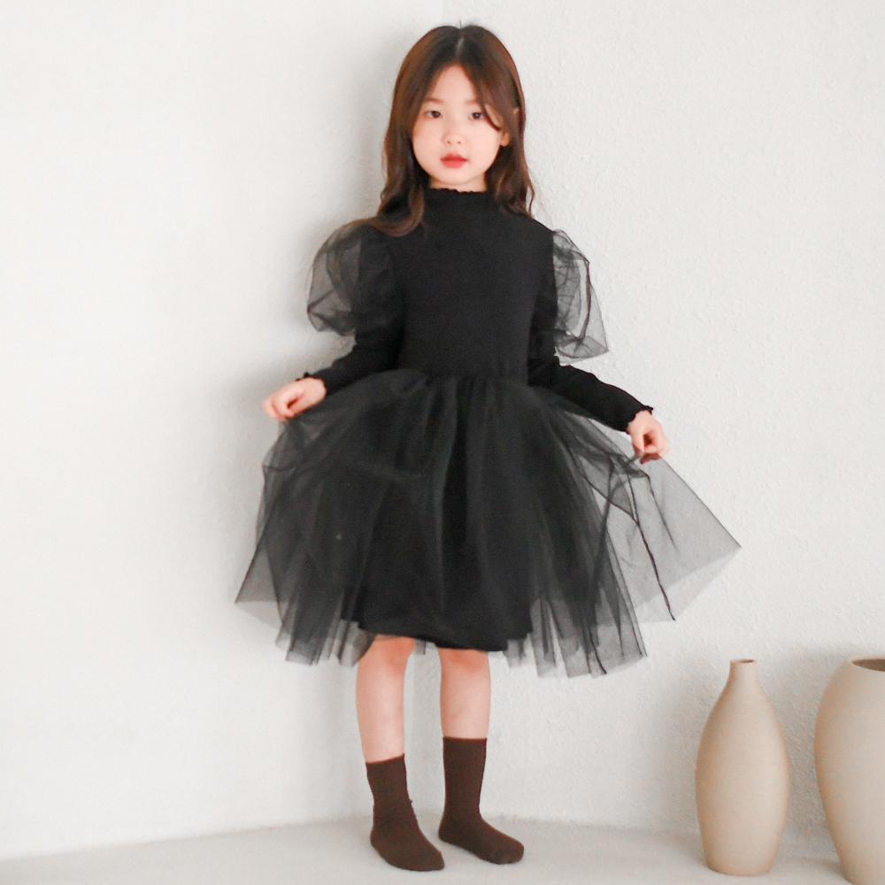 슈나 튜튜 샤 원피스 할로윈 코스튬 마녀 의상 반팔 공주님 여아 아동 블랙 어린이 유치원