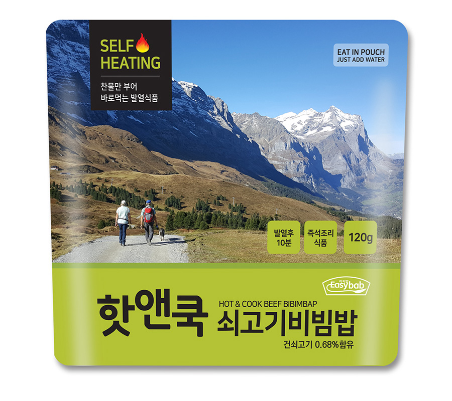 핫앤쿡 제육비빔밥 이지밥 라면애밥 전투식량 비상식량 찬물 발열도시락 즉석 간편식 여행 - 상세 이미지 5