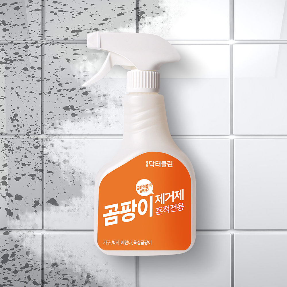닥터클린 곰팡이 흔적 전용 제거제 베란다 벽지 가구 화장실 곰팡이균 세정 500ml
