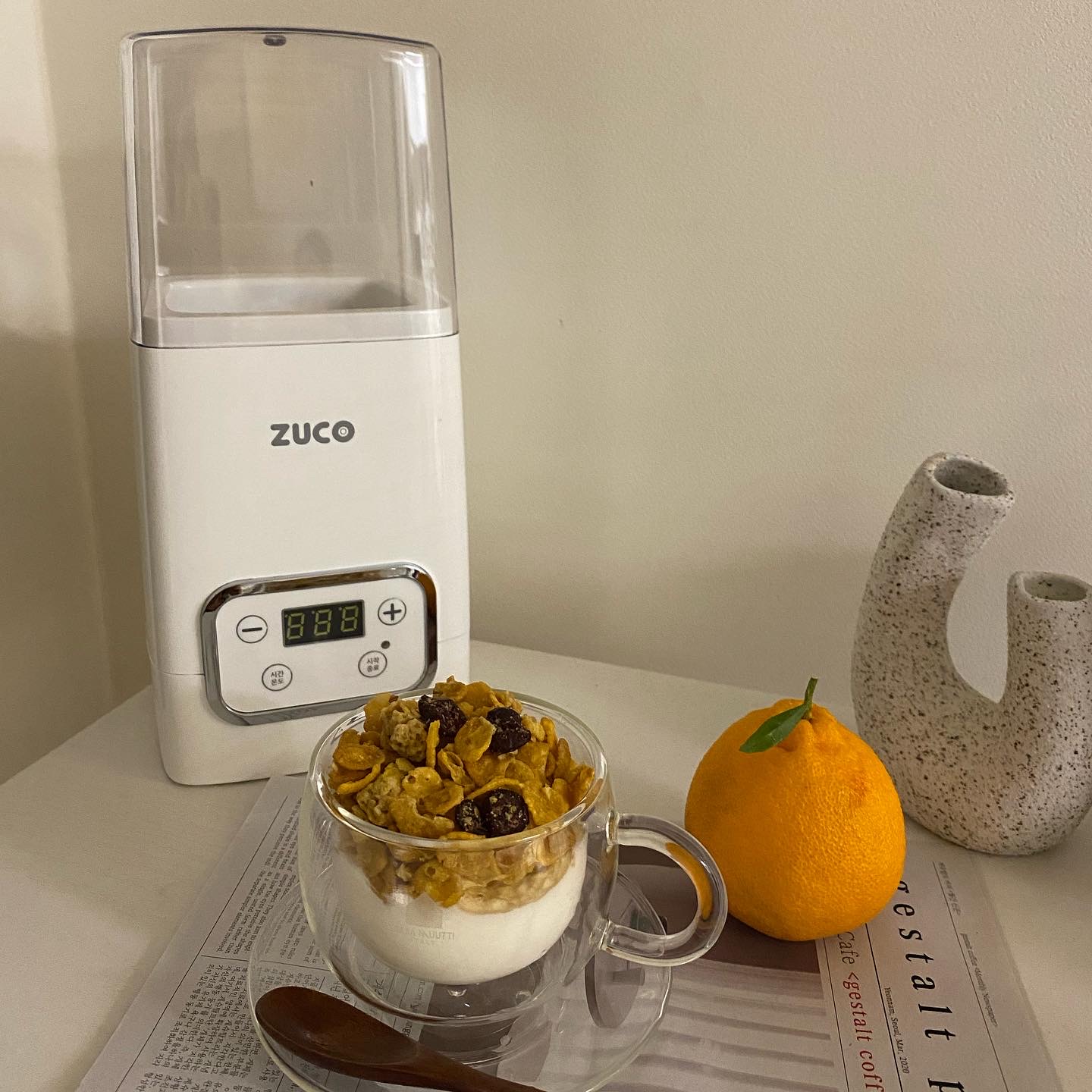 주코 야미 요거트 메이커 요구르트 만들기 플레인 그릭 ZCY-CL100