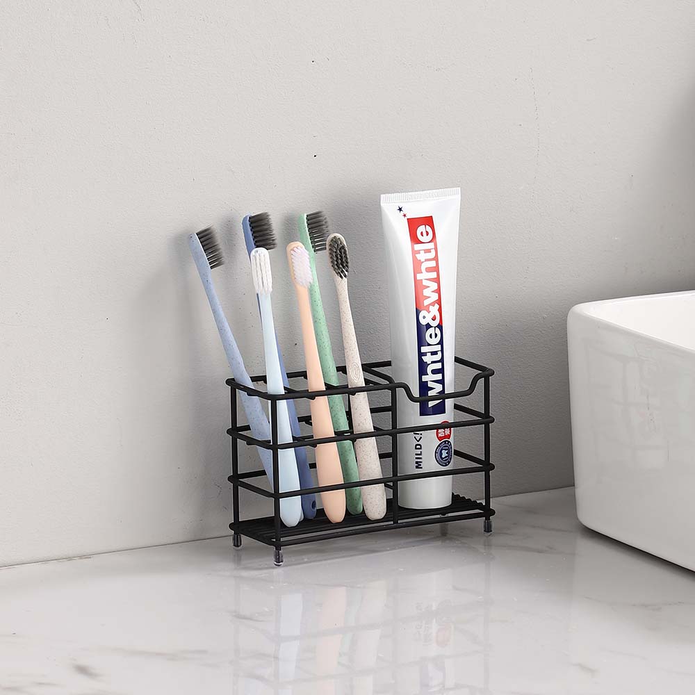 스텐 칫솔꽂이 치솔 치약 걸이 통 면도기 칫솔거치대 6구