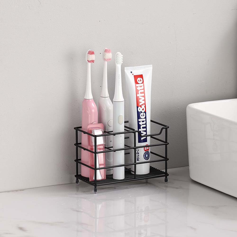 스텐 칫솔꽂이 치솔 치약 걸이 통 면도기 칫솔거치대 6구