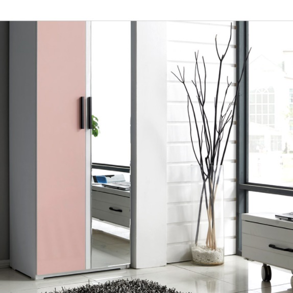 광폭 도어 거울 달린 옷장 600 전신 거울 선반장 쪽 거울있는 키큰 키높이 틈새 장 양문형 - 상세 이미지 5