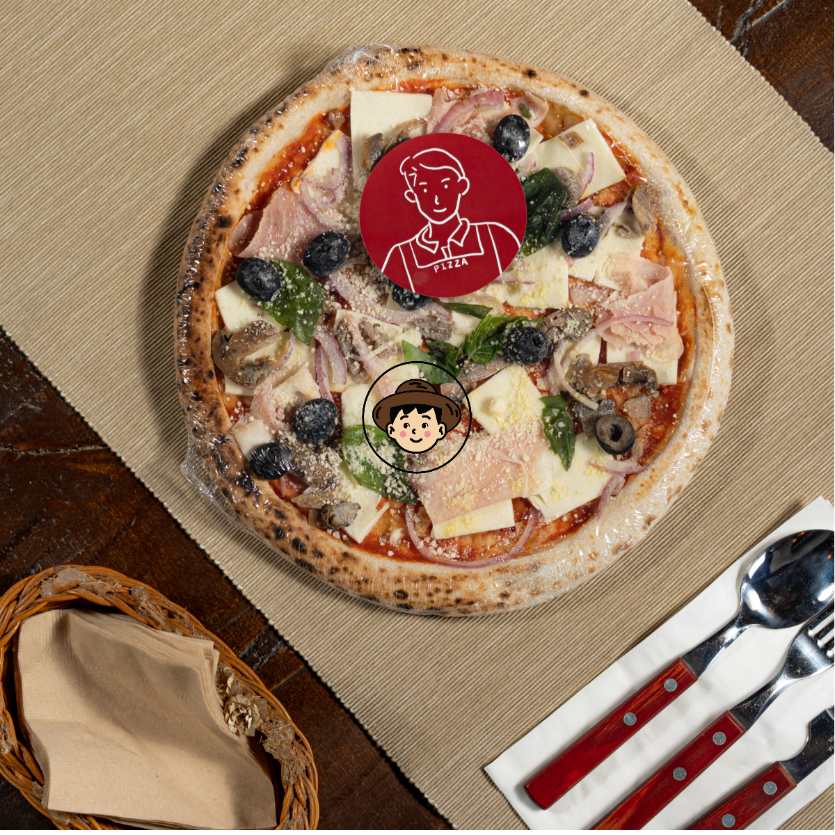 바질피자 카프리쵸사 집에서 즐기는 정통 이태리 피자 청년이그린피자 이탈리아 화덕피자