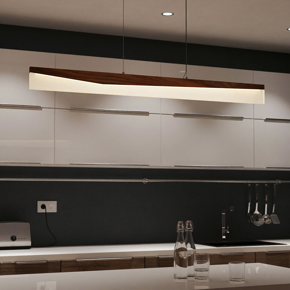 LED 파인뷰 펜던트 30W 우드 카페조명 매장인테리어 - 상세 이미지 2