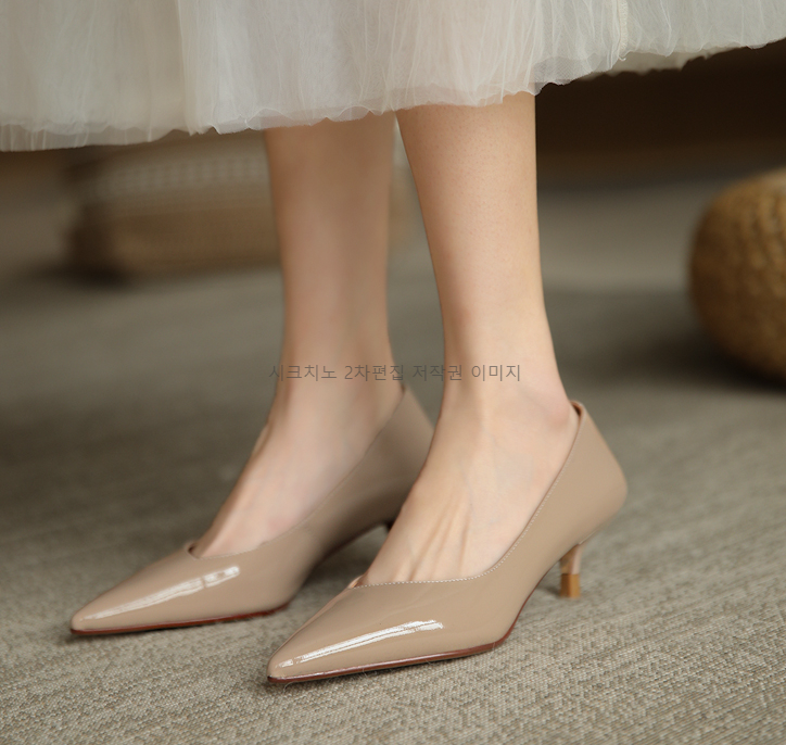빌리브 4cm 에나멜 스틸레토 여성 펌프스 구두 3color 상세 이미지 4