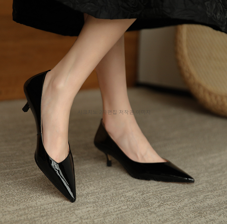 빌리브 4cm 에나멜 스틸레토 여성 펌프스 구두 3color 상세 이미지 16