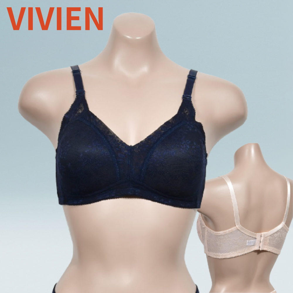 비비안 뽕없는 패드일체형브라 80B컵 85B컵 90B 95B 100B 노와이어 풀컵 마담 - 메인 이미지