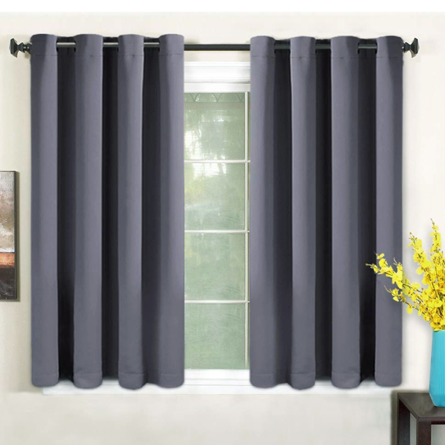 창문형 미니 작은 창문 짧은 암막커튼 반창 자취방커튼