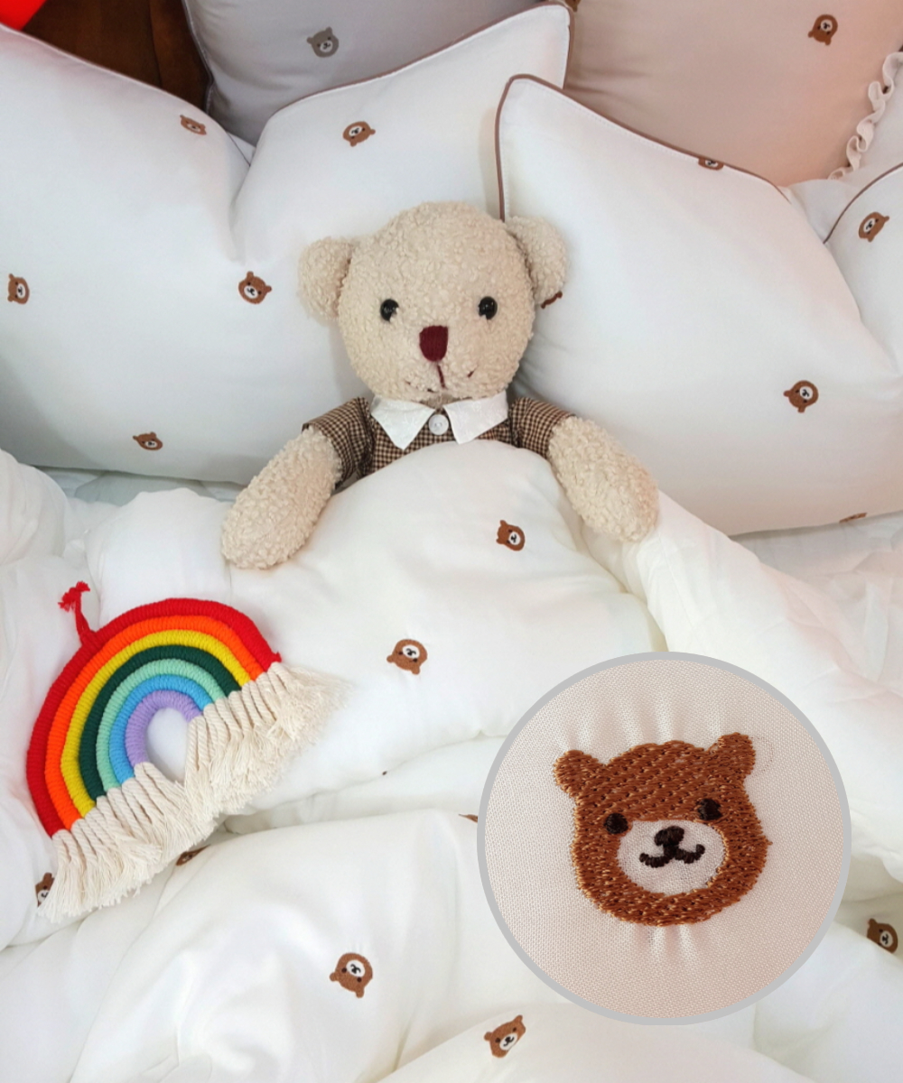 초코곰돌이 구름 모달이불 초등학생 알러지케어 키즈 어린이이불 세트