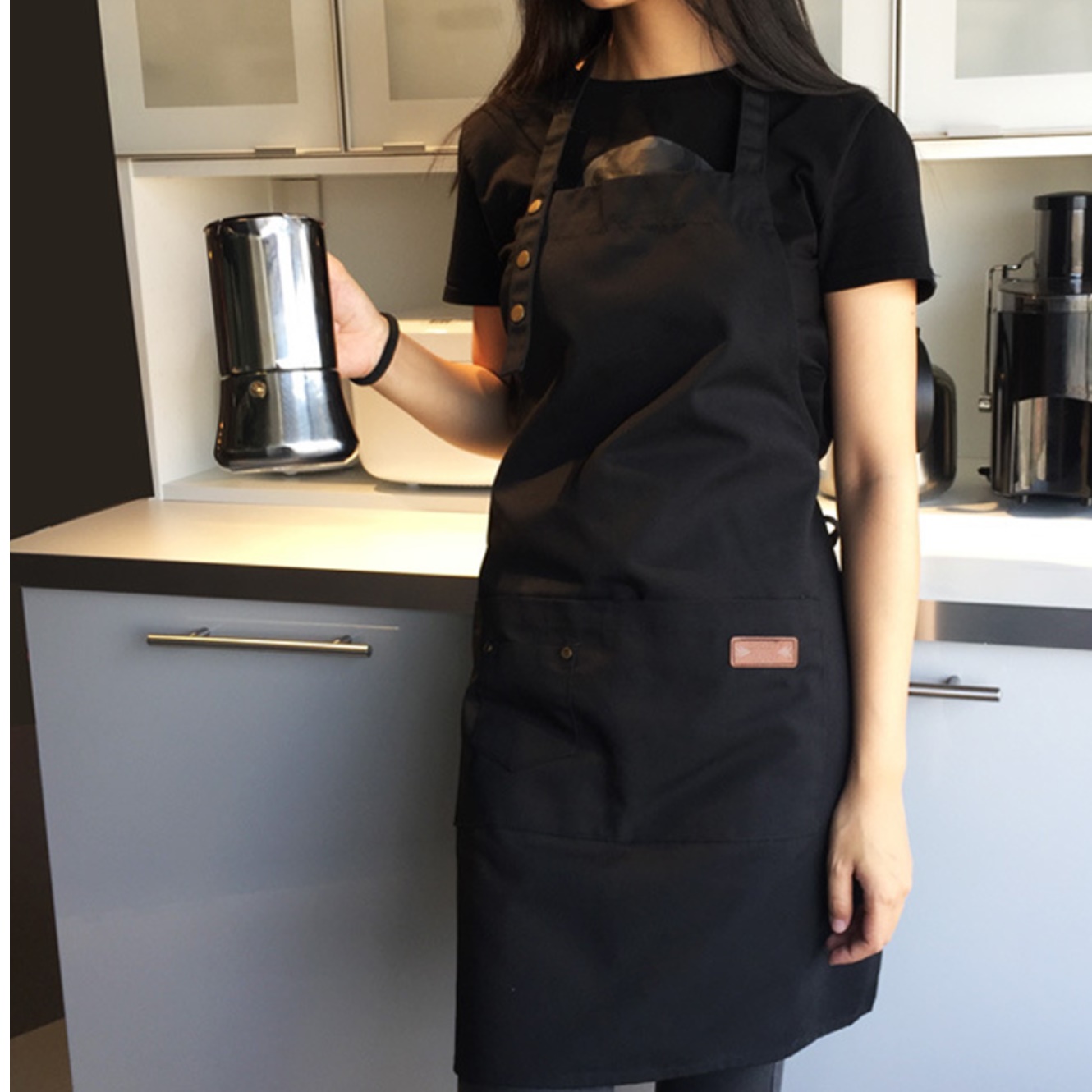 수확용앞치마 커플앞치마 고급 요양원 앞치마 매일 입고싶은 긴 빈티지 세련된 목공용 가드닝