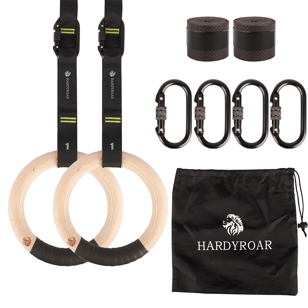 하디로어 우드 짐링 크로스핏 철봉 체조 링 맨몸운동 홈트레이닝 제품 이미지