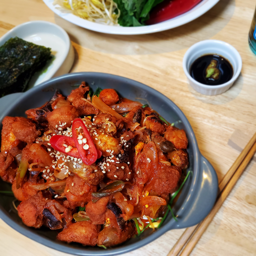 [밀키트]매콤 국내산 아귀 순살 불고기 500g 이미지 7