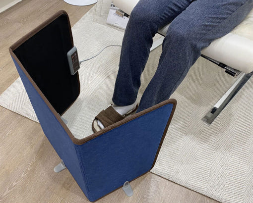 절전형 발난로 판넬히터 사용 모습