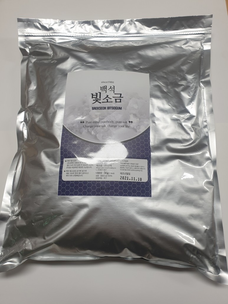 홍익백석빛소금 반찬용 5KG - 상품 이미지
