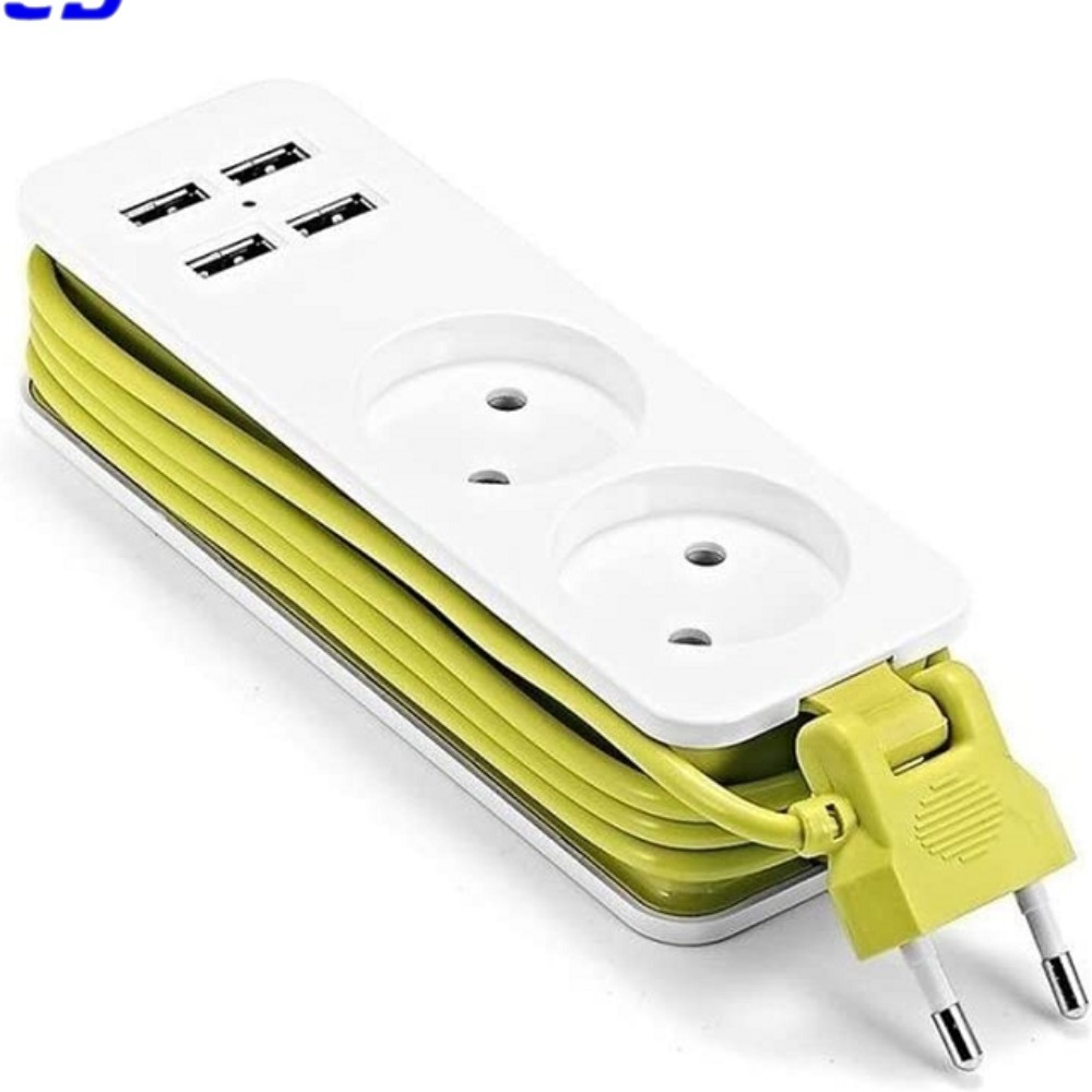 휴대용 여행 캠핑 차박 멀티탭 콘센트 플러그 usb 충전포트 - 상품 이미지