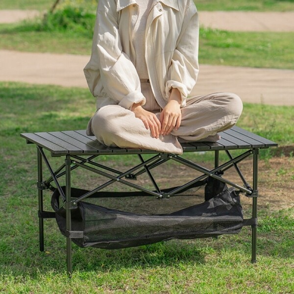 감성 캠핑 접이식 롤테이블 휴대용 수납공간 테이블 - 상세 이미지 4