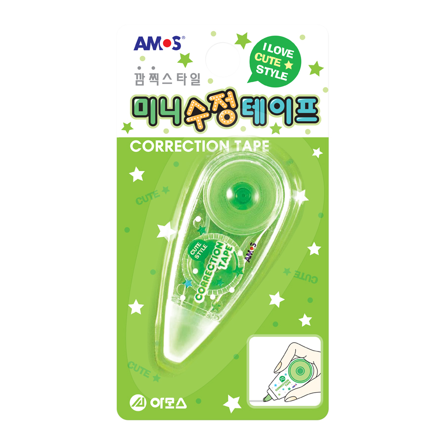 [아모스] 미니 수정테이프 /랜덤 - 상품 이미지