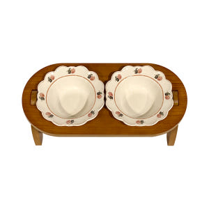 가티가티 고양이식기 강아지밥그릇 식탁 1구식기세트 빈티지로즈 솔직 후기 | 실제 사용자 리뷰 총정리 - 상품 이미지 4