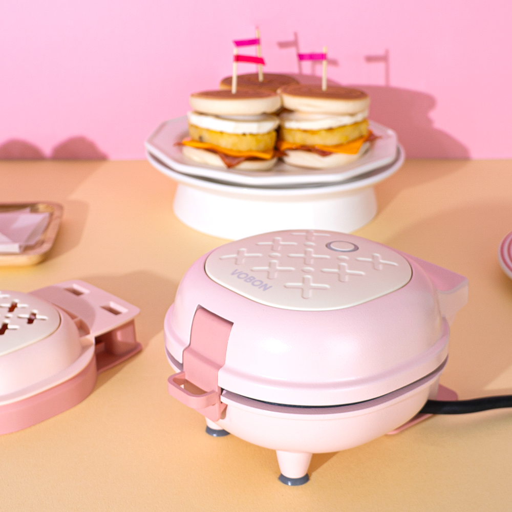 보본 키즈 와플 기계 포켓 미니 샌드위치 메이커 크로플 누룽지 만들기 VB-SM301P