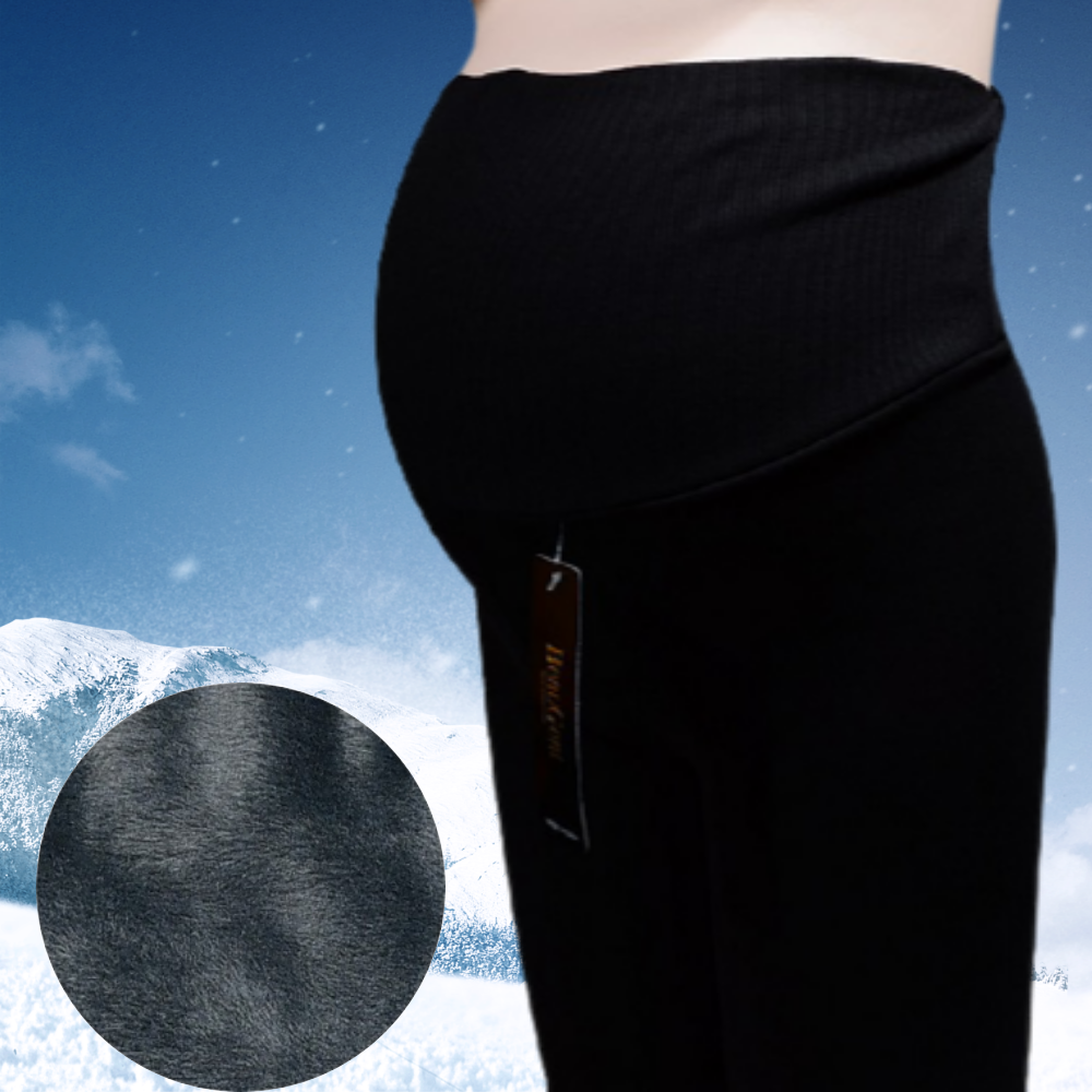 임산부밍크레깅스 국내생산 면 임산부쫄바지 융기모 배편한 겨울 융털 따뜻한 만삭레깅스 - 메인 이미지
