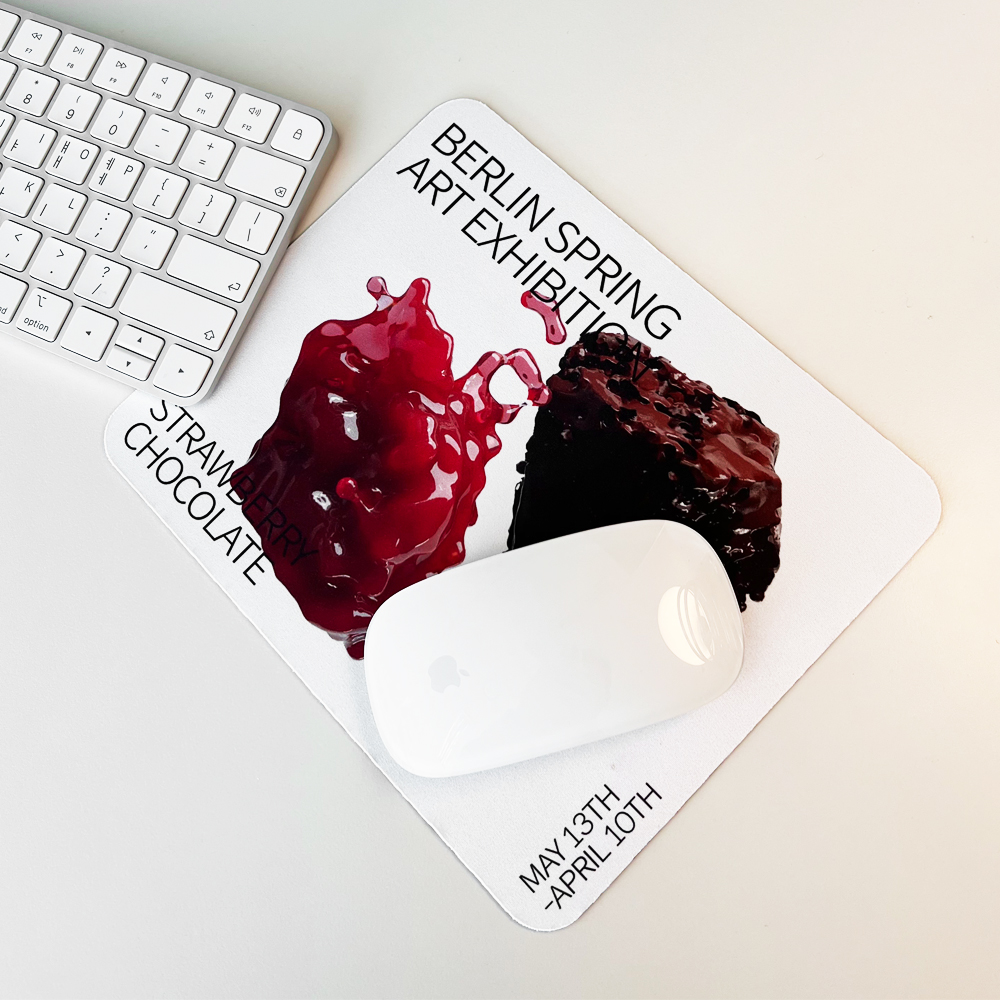 애시드로우 극세사마우스패드 Strawberry and Chocolate - 상세 이미지 2