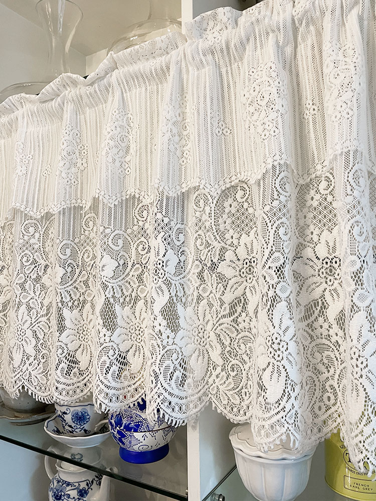 플라워 레이스 주방바란스 부엌커튼 주방창커튼