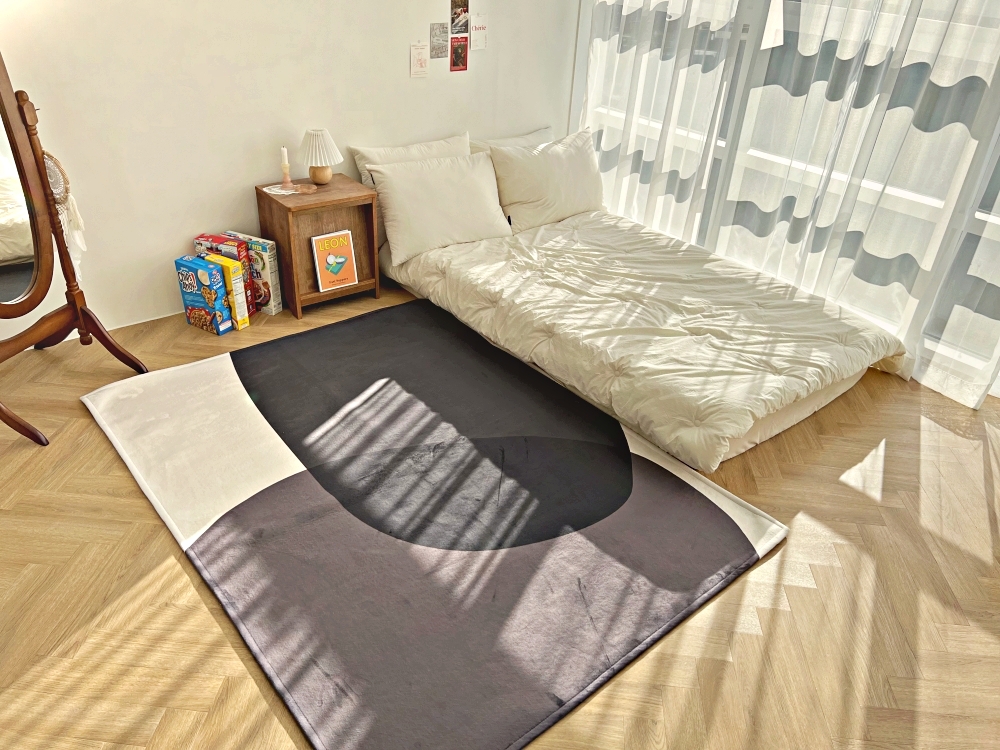 블랙 그레이 no12 사계절 단모러그 한평 150x200cm - 상세 이미지 2
