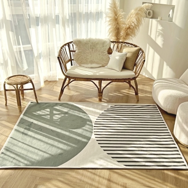 카키 no10 사계절 단모러그 한평 150x200cm - 상품 이미지
