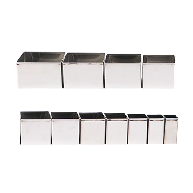 정사각 쿠키커터 셋트 스테인레스 베이킹 요리 반죽 모양틀 11pcs - 상세 이미지 2