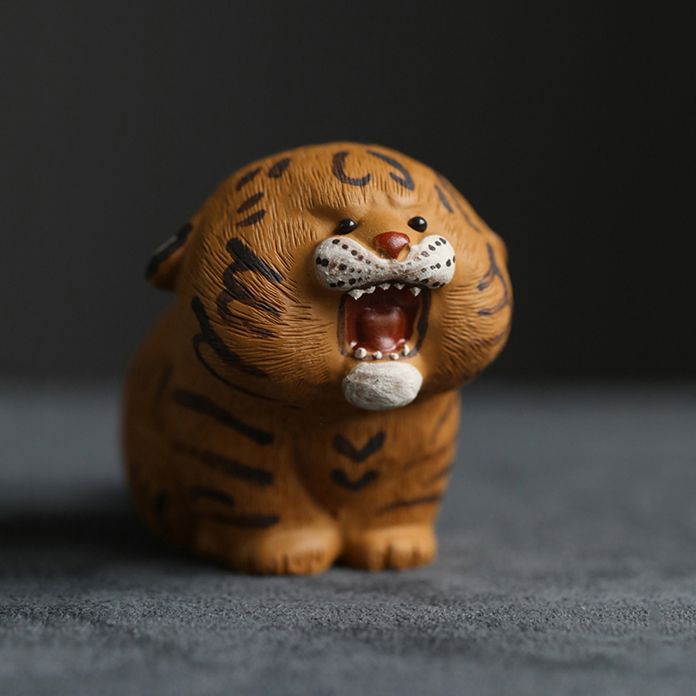 더큰솔 아기호랑이 차총 다우 티오브제 차도구 다도 다기 자사호 악세사리 찻자리 애완