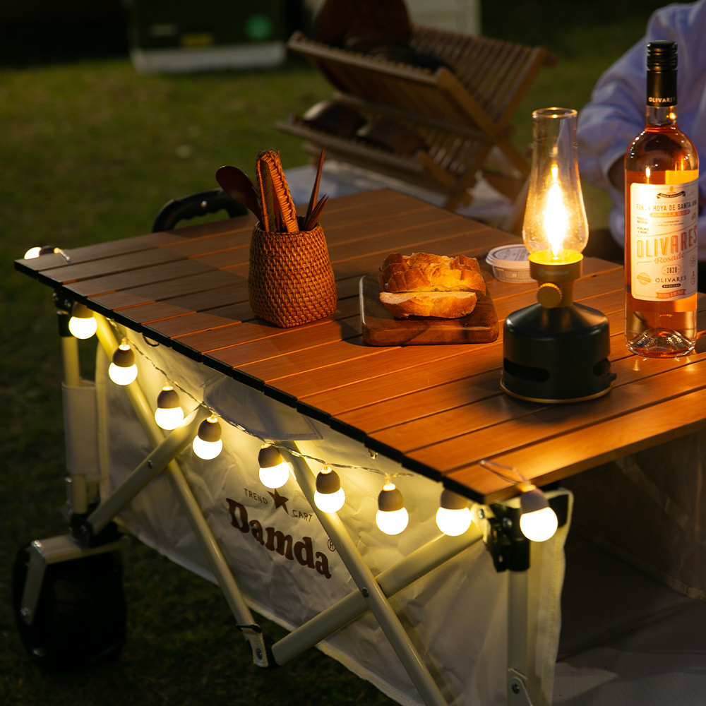 담다 웨건상판 접이식 철제 롤상판 폴딩 캐리어 수레 테이블 감성 피크닉