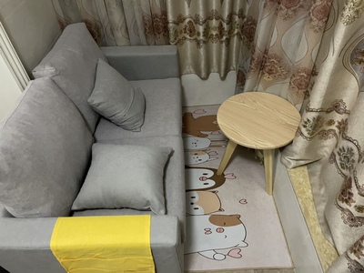 귀여운 고양이 캐릭터 긴 러그 침대 사이드 카페트 홈 사계절