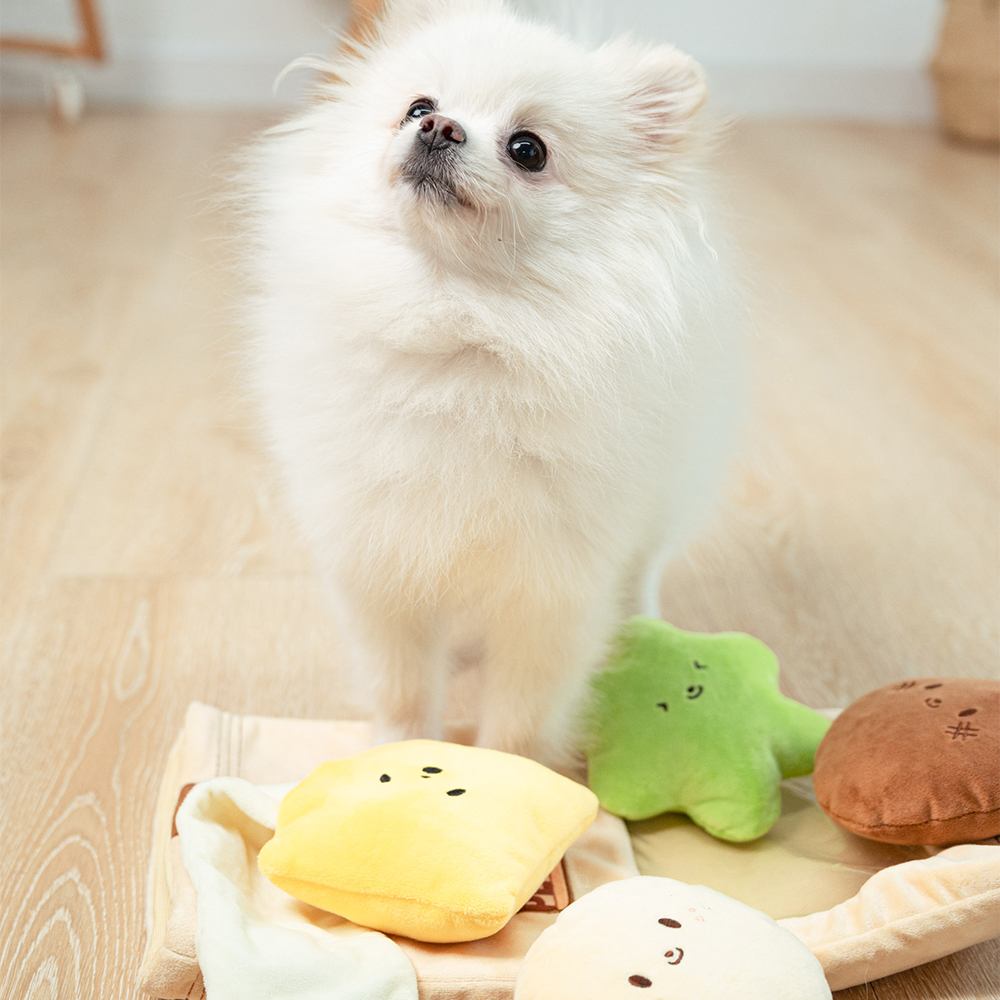 펫트리움 노즈워크 인형 펫버거 강아지 놀이 분리불안해소