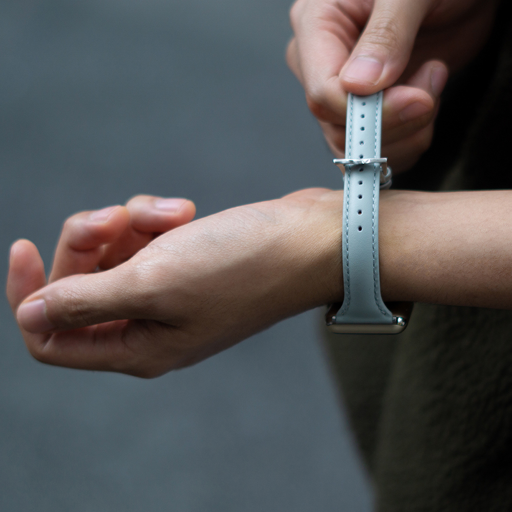 웨어플래닛 애플워치 슬림 라인 가죽 패디 레더 세퍼레이트피스 밴드 스트랩 시계 줄 10 울트라 호환 - 상세 이미지 3