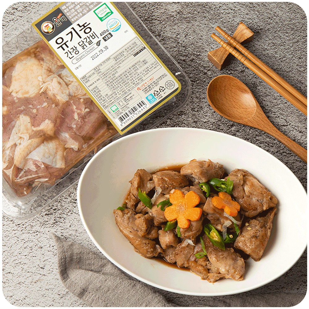 올계 유기농 간장 닭갈비 400g 냉동 국내산 - 상세 이미지 3