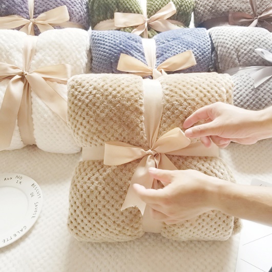 겨울 모던 소프트 두꺼운 밍크 양털 담요 숄 무릎 캠핑 쇼파 빈티지 무지 양모