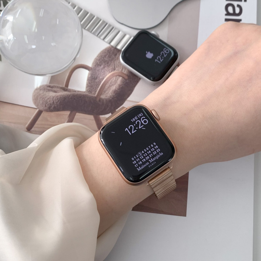 스마트워치 메탈 스트랩 베젤링 필름 워치 38mm 40mm 41mm 밴드 13종 모음 상세 이미지 41