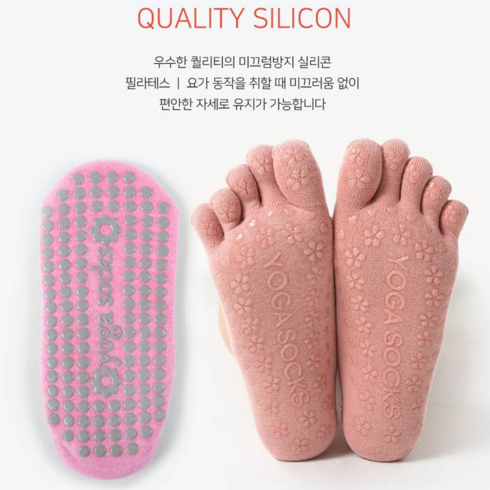 폴댄스양말 조우요가 필라테스용 유발삭스 무용 오픈토삭스 양말 - 상세 이미지 4